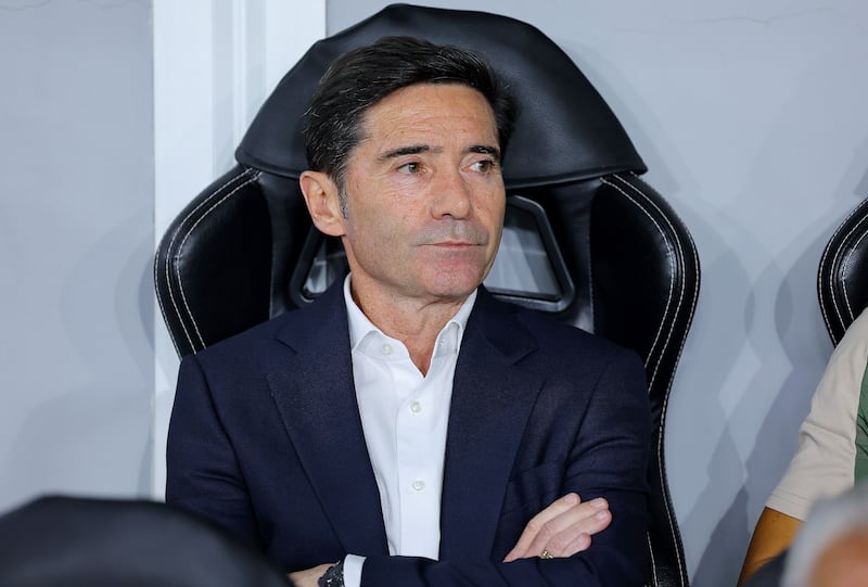 Villarreal head coach Marcelino. Photograph: Chara Savvidou/EPA