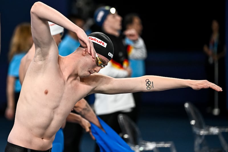 Daniel Wiffen in the men’s 1500m freestyle final at the  2024 World Aquatics Championships in Doha, Qatar. Photograph: Andrea Staccioli/Inpho           