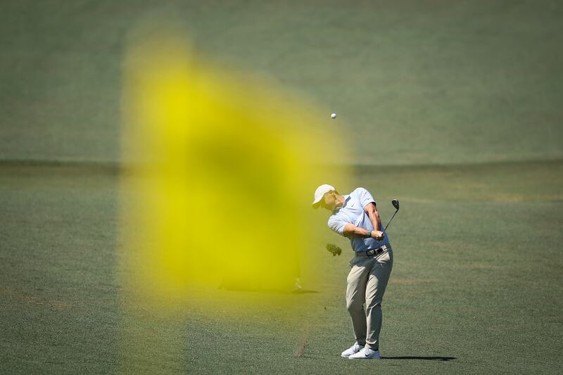 Rory McIlroy on the second hole during the final round of the the Masters at Augusta last weekend. Photograph: Hector Vivas/Getty Images