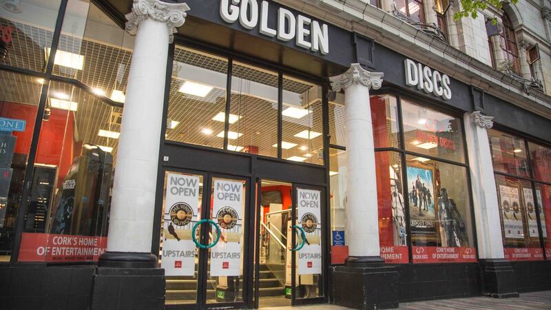 Golden Discs flagship store on Patrick’s Street in  Cork:  In its latest annual accounts for the period to the year ended December 2016, the group returned a net profit of over €172,000.