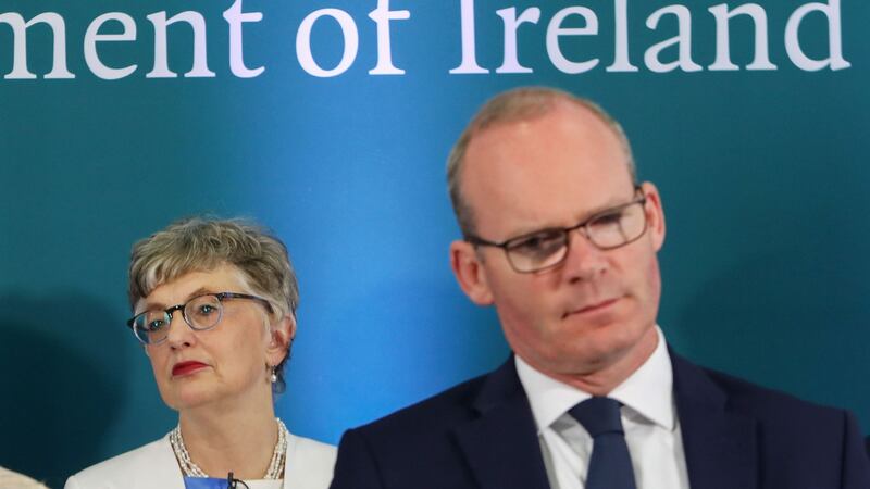 Former minister Katherine Zappone and former minister for foreign affairs Simon Coveney