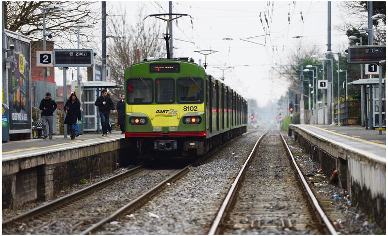 Lansdowne Road Dart station. Photograph: Bryan O'Brien