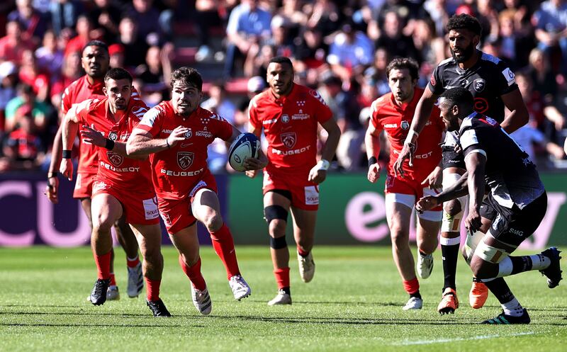 In Antoine Dupont Toulouse possess the rugby world’s most potent offensive threat since the great Jonah Lomu. Photograph: David Rogers/Getty Images