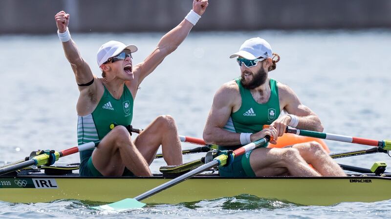 Fintan McCarthy and Paul O’Donovan were gold medallists in Tokyo. Photograph: Danny Lawson/PA