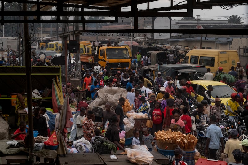 Kinshasa residents continue to pack markets, bars and public transportation, despite growing international concern about the spread of the Ebola virus. Photograph: Justin Makangara/The New York Times