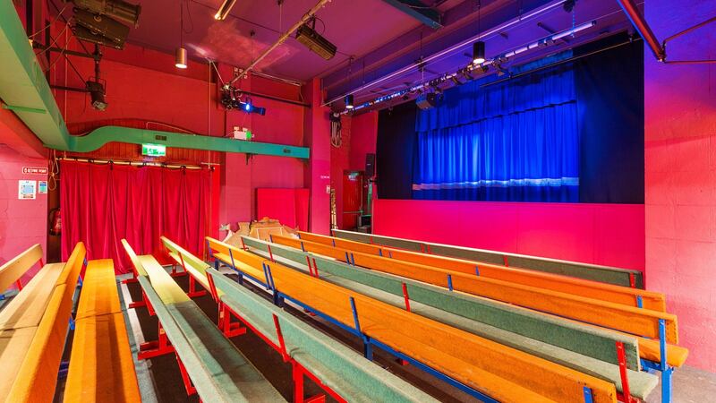 Inside the theatre.