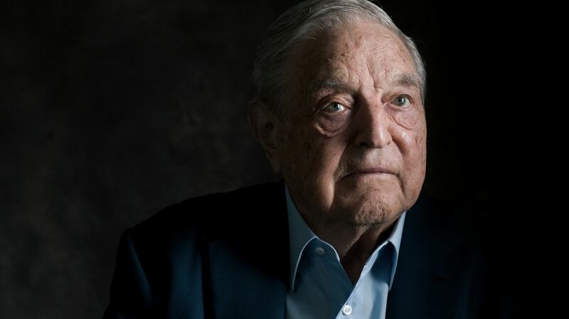 George Soros, the billionaire investor and Democratic donor, has been accused by Republicans, without evidence,  of  funding a caravan of Central American migrants headed for the US border. Photograph: Damon Winter/The New York Times