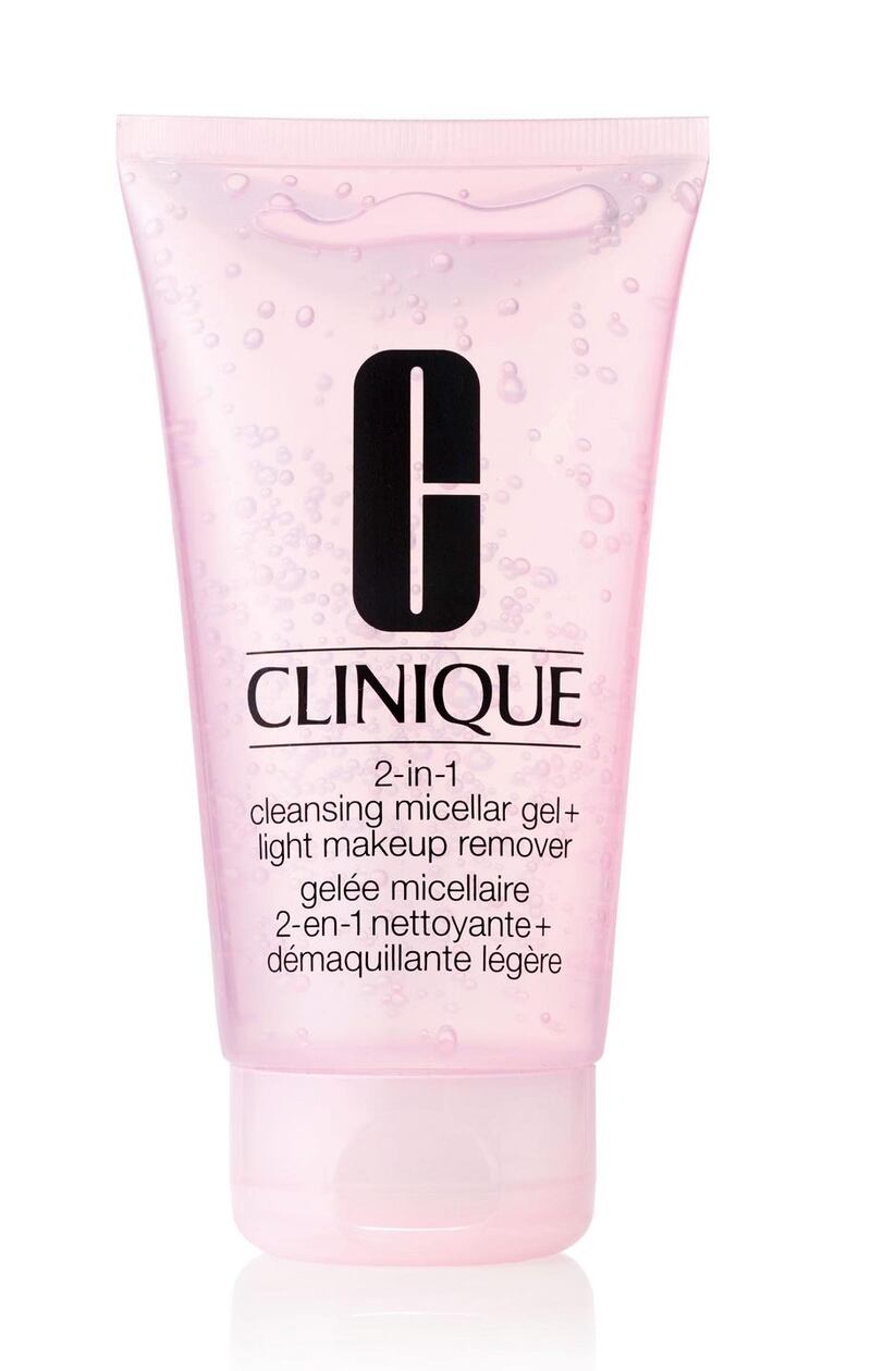 Clinique 2-in-1 Cleansing micellar gel + Light make-up remover (€23)