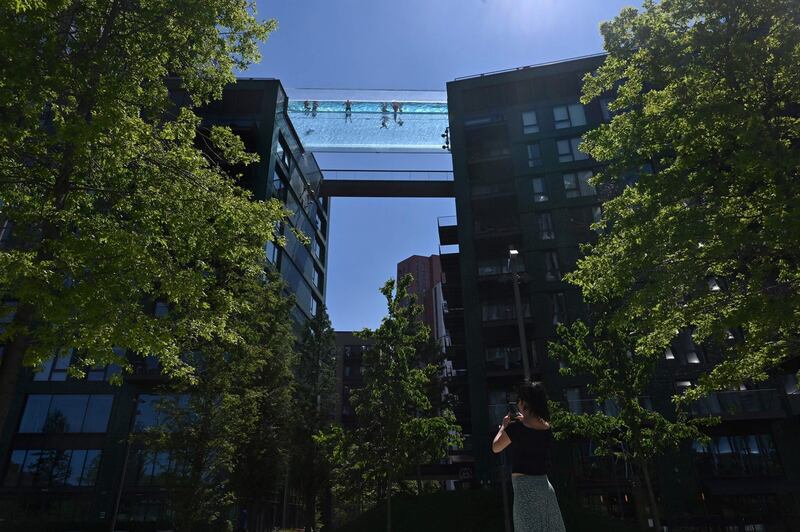 Sky Pool: the amenity was built by Ballymore Group. Photograph: Justin Tallis/AFP via Getty