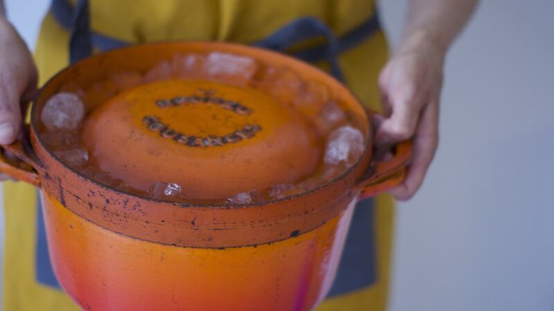 Blanca Valencia’s cast iron dish.