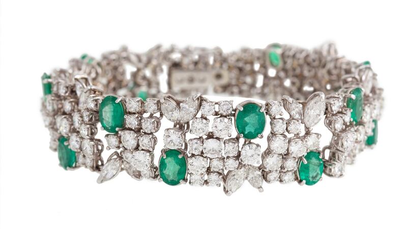 Diamond and emerald bracelet €16,000- 20,000 O’Reilly’s