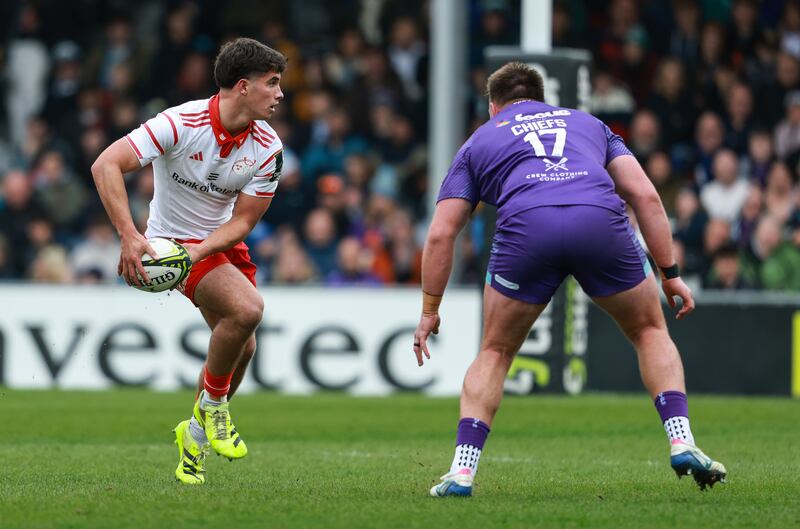 Munster's Ben O'Donovan in action against the Exeter Chiefs. Photograph: INPHO/Dan Sheridan