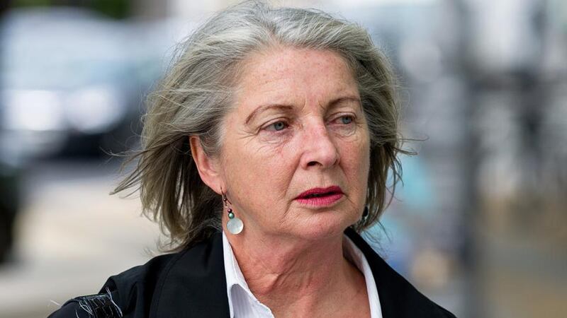 Former Anglo Irish Bank official Aoife Maguire at Dublin Circuit Criminal Court on Monday. Photograph: Court Collins