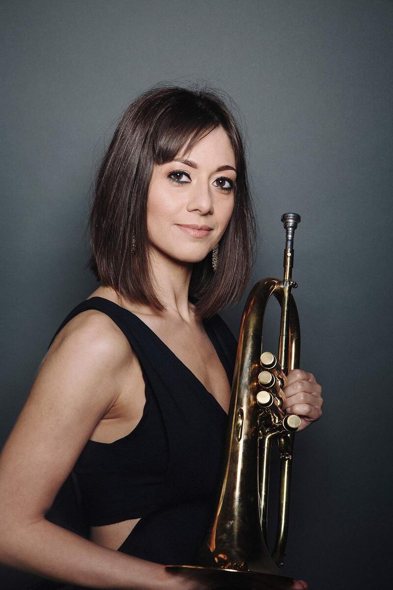 British-Bahraini trumpet and flugelhorn player Yazz Ahmed is the special guest with the National Youth Jazz Orchestra of Scotland at the Hawk’s Well Theatre, Sligo on Wednesday 24th July