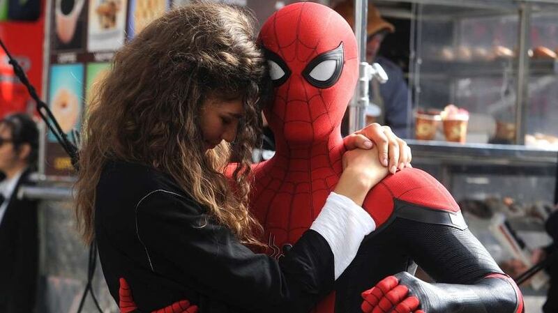 Zendaya and Tom Holland in Spider-Man: Far From Home