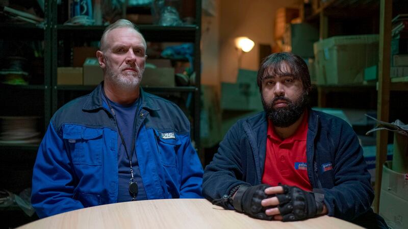 The Cleaner: Greg Davies and Asim Chaudhry. Photograph: onathan Browning/Studio Hamburg