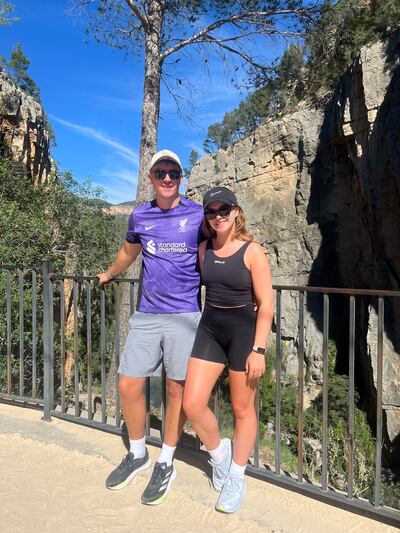 Susan Boyce and her partner, Joe, moved to Valencia in August. Photograph: Susan Boyce