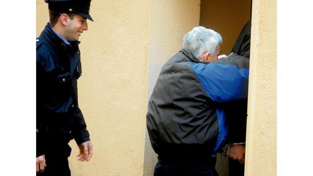 John Gilligan arriving at Portlaoise District Court yesterday. Photograph: James Flynn/APX
