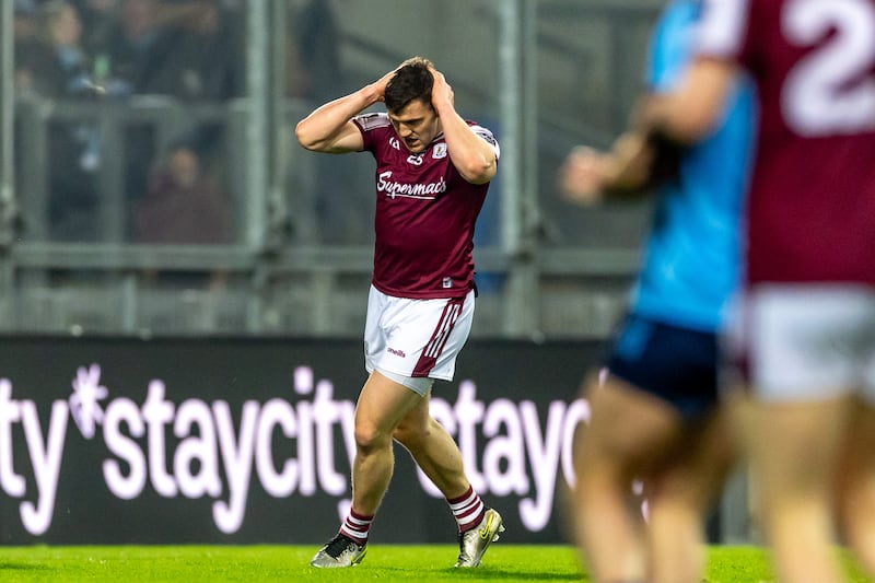 When Galway's Damien Comer is on the pitch, they know they have a leader who will do anything to get on the ball and force a score. Photograph: Morgan Treacy/Inpho
