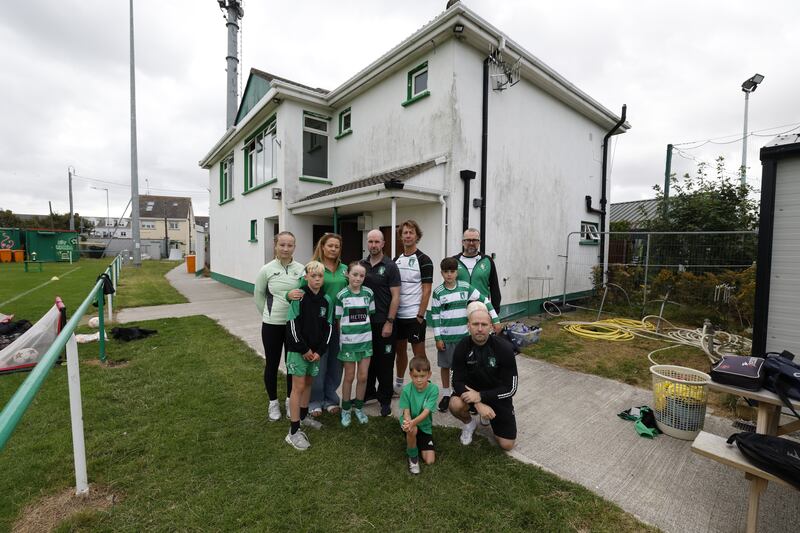 Club members Maia Shiels, Hannah Dolan, Denis Hogan, Stephen Sherwin, Karl Redmond, Oscar Keating, Amelia Hogan, Liam Remond, Ethan O’Flaherty and Bob McKenna. Photograph: Nick Bradshaw/ The Irish Times