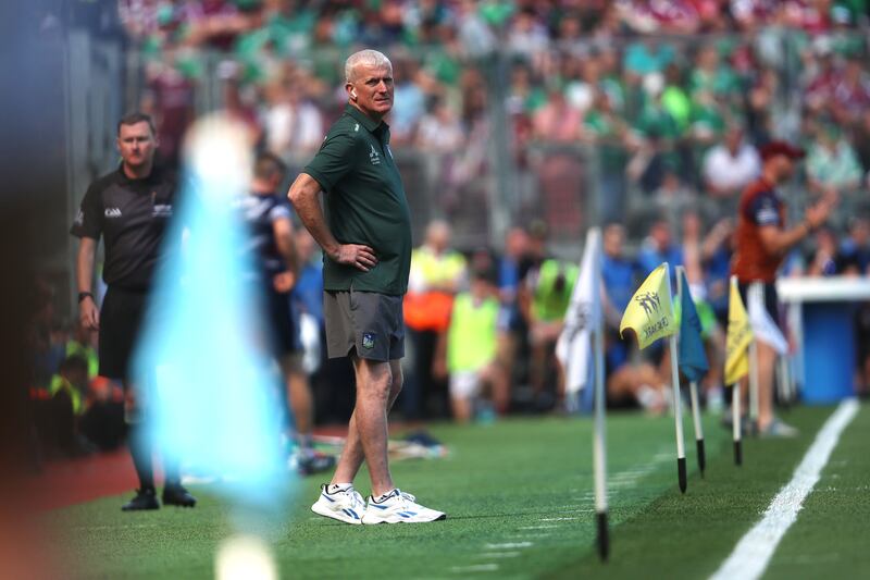 John Kiely captured his sixth All-Ireland title with Limerick today with the win over Galway. Photograph: Bryan Keane/Inpho