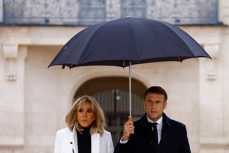 Because of the seemingly unstoppable spread of the online vitriol, the Macrons were determined to make a stand. Photograph: AFP via Getty Images
