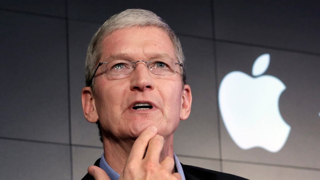 Apple chief executive Tim Cook: Argues that a move to create a backdoor to iOS would undermine encryption. Photograph: AP Photo/Richard Drew, File