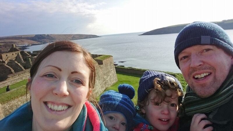 Stephen and Irene Teap with their two children Noah and Oscar.