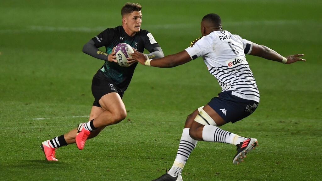 Bristol’s Callum Sheedy has been named in Wayne Pivac’s Wales squad for the autumn. Photograph: Mike Hewitt/Getty