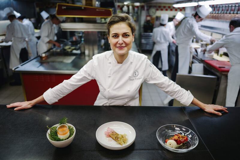 Jessica Prealpato, winner of the best pastry chef title