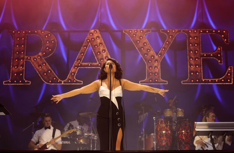 Raye on Electric Picnic's Main Stage. Photograph: Alan Betson
