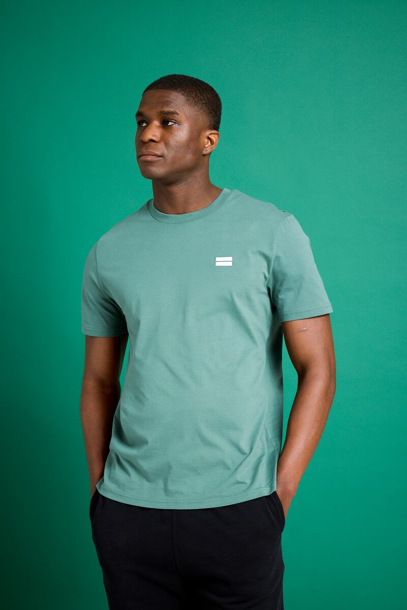 Organic T-shirt in evergreen, €35