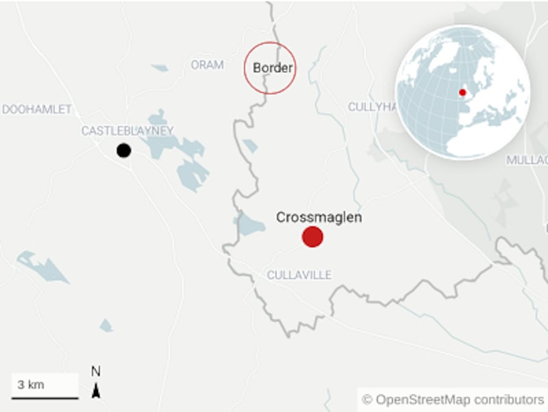 Crossmaglen, in Co Armagh, is only a few kilometres from the Border