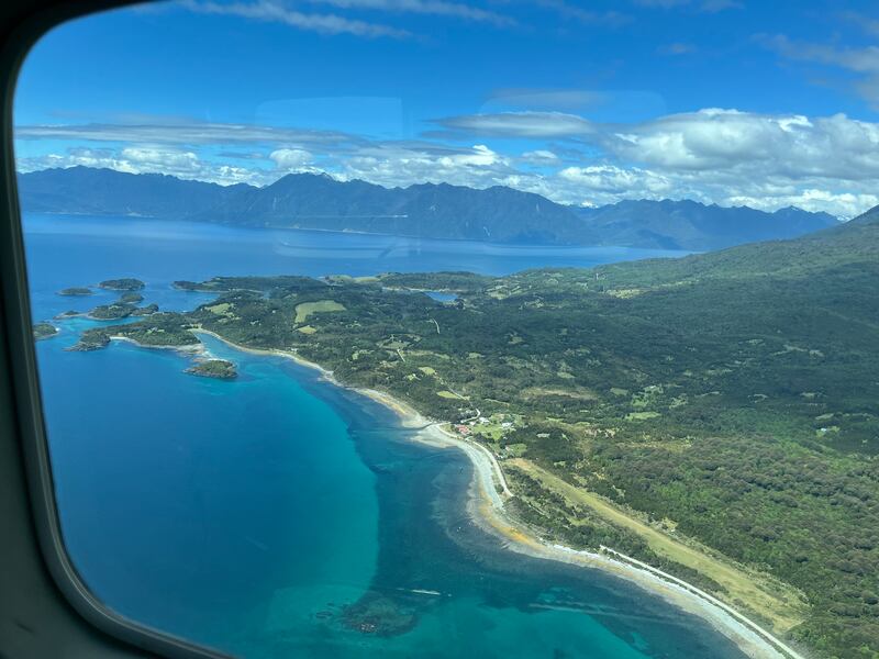 The flight from Puerto Montt to Chaitén offers superb views of the Gulf of Ancud and the mountains of northern Patagonia. Photograph: Dan Griffin