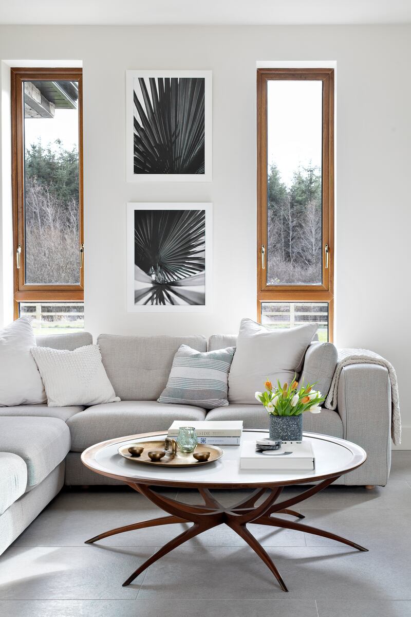 Glynn describes the aesthetic as modern farmhouse