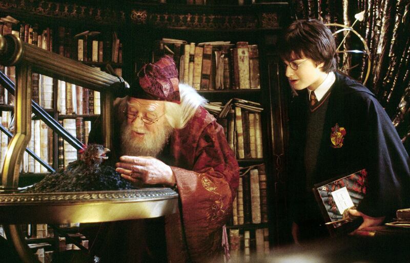 Richard Harris as Professor Dumbledore in Harry Potter and the Chamber of Secrets. Photograph: Reuters/Warner Bros/Handout