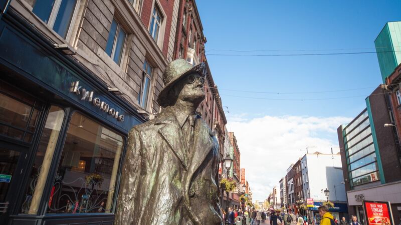 The James Joyce statue on North Earl Street in Dublin city centre. Photograph: Getty Images