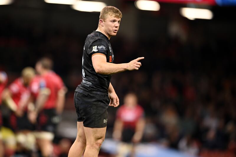 Keiran Williams is a physical presence in the Ospreys midfield. Photograph: Ashley Crowden/Inpho