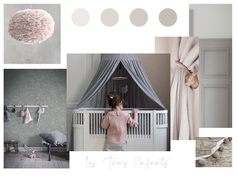 Mood board from Les Trois Enfant interior design service