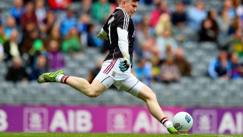 Ruairi Lavelle: Galway will need to give their goalkeeper better options with his kickouts. Photograph: James Crombie/Inpho