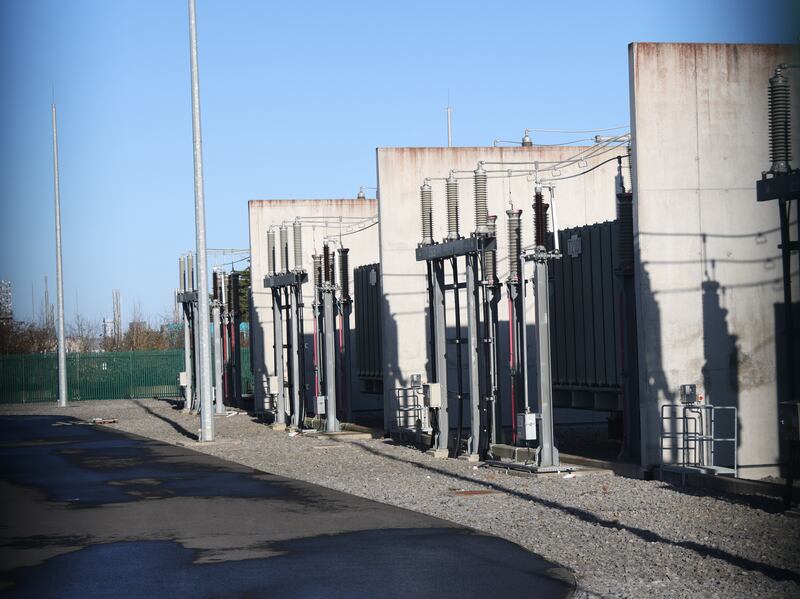 The Castlebaggot 220kV substation was intended to relieve pressure on the grid and support housing and industrial growth. Photograph: Bryan O’Brien