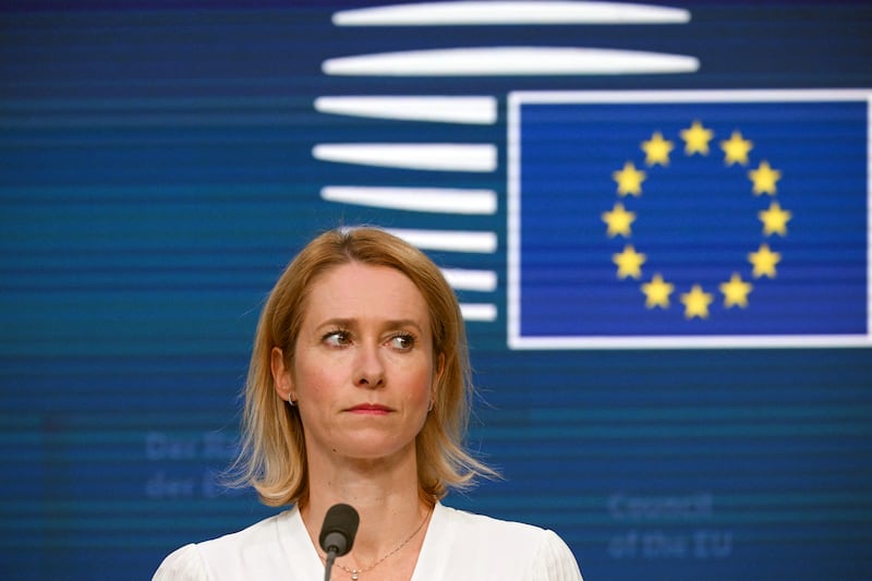 EU’s ​foreign policy chief Kaja Kallas called for 'maximum restraint' in the conflict on behalf of member states. Photograph: Nicolas Tucat/ AFP via Getty Images