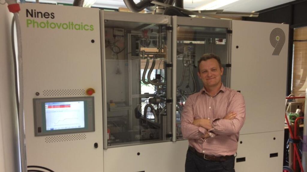 Nines Photovoltaics chief executive Edward Duffy said the process will bring changes to how solar cells are manufactured, which will reduce the production cost and make the cells more efficient.