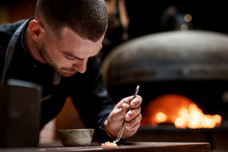 Danny Africano, head chef and owner at Lignum restaurant in Co Galway. Photograph: Tristan Hutchinson