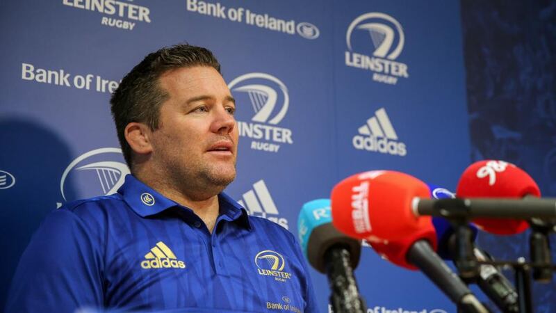Leinster scrum coach John Fogarty: ‘Talk about the Irish team, you’d be murdered if you were to be acting ill-disciplined.’ Photograph: Gary Carr/Inpho