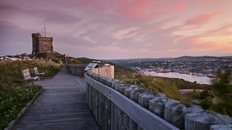 Signal Hill overlooking the region’s capital, St John’s. Photograph: Destination St John’s