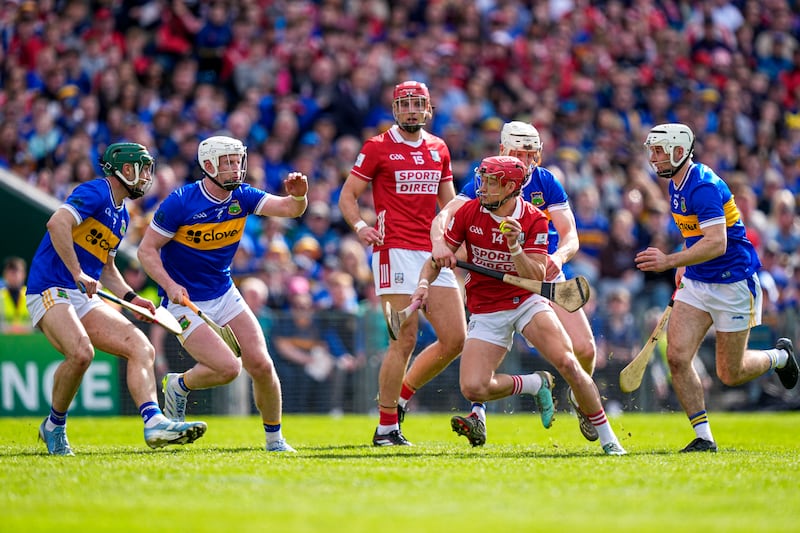 Alan Connolly of Cork in action. Photograph: James Lawlor/Inpho