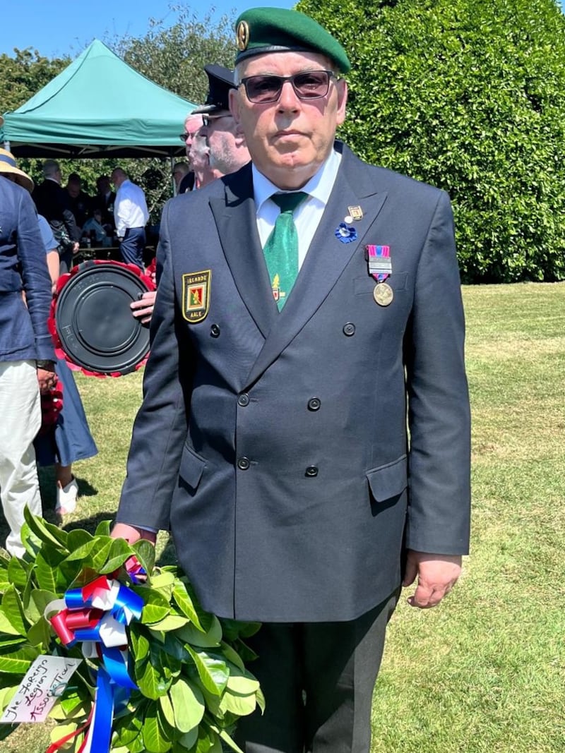 Michael Dempsey laid a wreath on behalf of the French Foreign Legion Association