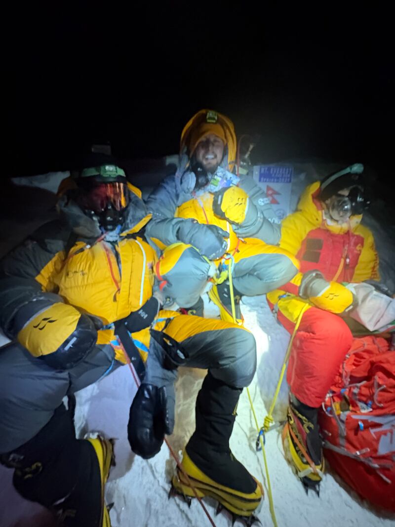 Padraig O'Hora on top of Everest.