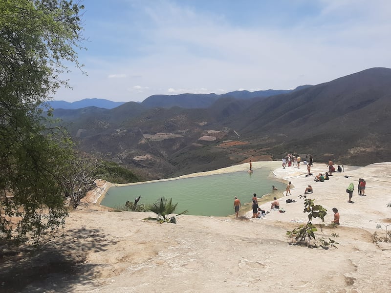 The Hierve el Agua mineral pool